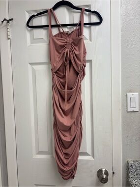 Capella Ruched Rose Taupe Women's Bodycon Dress